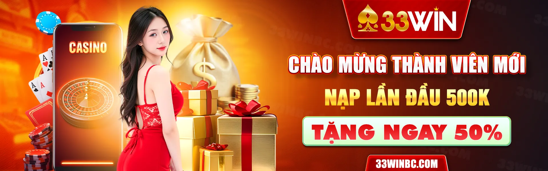 chào mừng thành viên mới nạp lần đầu 500k tặng 50%